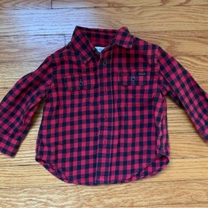 Ralph Lauren polo 12m buffalo plaid button-down holiday Christmas